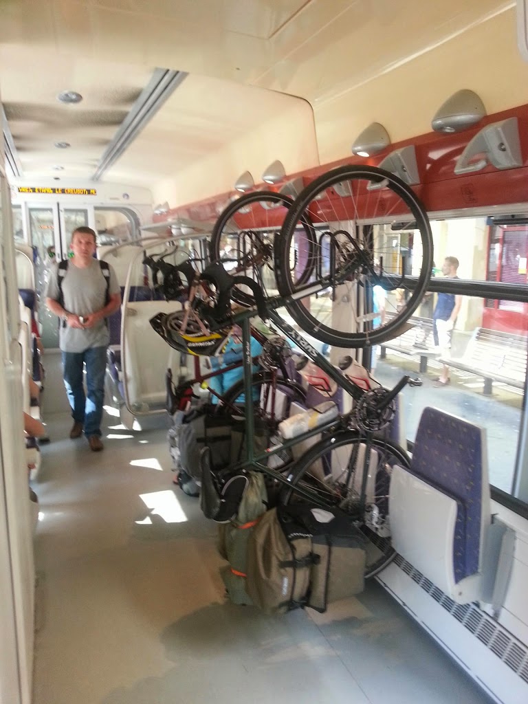 On The train to Dijon